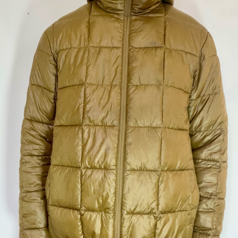 H&M Men's Metallic Gold Puffer Jacket